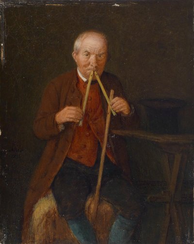 Der Flötenspieler von Johann Michael Neder